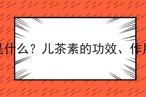 儿茶素是什么？儿茶素的功效、作用及用途