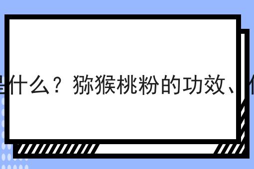 猕猴桃粉是什么？猕猴桃粉的功效、作用及用途