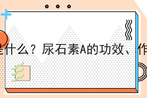 尿石素A是什么？尿石素A的功效、作用及用途